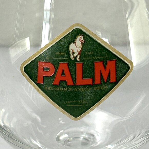 Palm Belgium Amber Beer Tulip Glass Brewery Barware Horse Logo - Picture 2 of 7